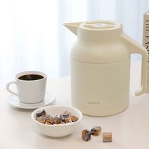 리본제이 무디타(MUDITA) 304 스텐 보온보냉 주전자 1.5L 대용량보온병, 아이보리