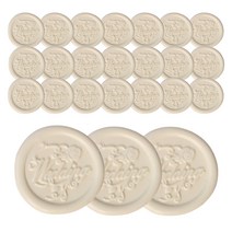 로맨틱노벰버 실링왁스 스티커, 실링왁스 스티커 24P 크림 (웨딩)