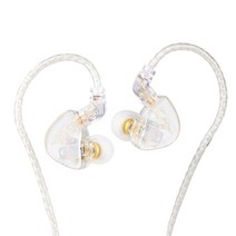 TANGZU Waner S.G HiFi 10mm 다이나믹 드라이버 인이어 이어폰 애완 동물 다이어프램 듀얼 캐비티 챔버 금속 노즐, White