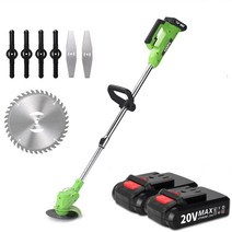 KOOPA TOOL 전기 잔디 깎기 충전식 무선 예초기 + 추가배터리, 2x 배터리