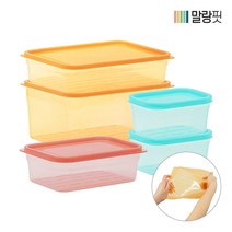 [생활엔]말랑핏 차곡차곡 식재료 보관용기 미니세트 4종 5P, 미니세트 4종5P