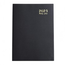 이쁜 다이어리 2023캘린더A4 수첩 및 사무용품 2023 정리함 시간 관리 효율 매뉴얼, 06 Black