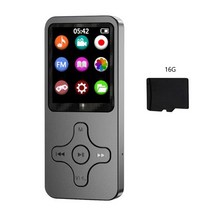 HiFi Mp4 비디오 플레이어 전자 책/레코더 포함 블루투스 호환 5.0 MP3 MP4 OTG 용 다기능 워크맨 지원, 01 Black_05 기타