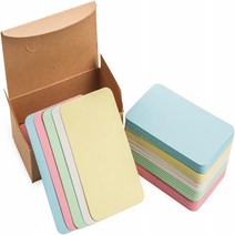 Color Blank Colour Cardboard Paper Message Card Business Cards Word Card DIY Tag Gift Card About 10, 1