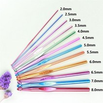 바늘 뜨개바늘 대바늘 코바늘 금속나무플라스틱 손잡이 후크 세트 1 개 스웨터 DIY 공예 12 피스, [02] 12pcsmetal