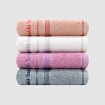 송월타월 아날도바시니 재즈40 수건 120g 20수 면사, 피치, 3개