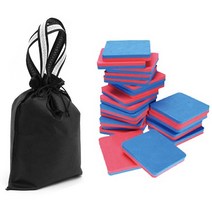 운동회 단체게임 사각 색판뒤집기 30개입+보관주머니 15cm
