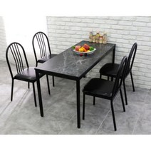 유니크 상판8종 DIY 4인용 식당 철제 테이블 1400 명품 24평 식탁 자취생, 네추럴