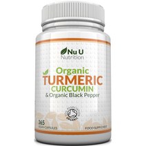 누유뉴트리션 터메릭 커큐민 & 블랙 페퍼 비건 캡슐, 365개입, 1개
