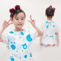 에버크린팩 어린이 일회용 앞치마, 500매, 블루