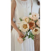 오가닉라이프 린넨 앞치마 모음 원피스형 앞치마 예쁜 앞치마 이니셜 자수 나염 가능, 린넨 옆트임 앞치마 화이트, ., .