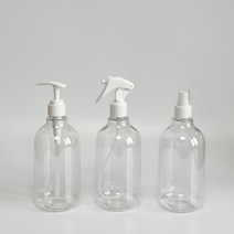 (30개) PET 500ml 투명 손세정제 디스펜서 분무기 미스트 공병 소분 병 통