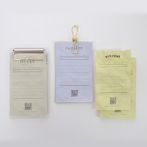 모모팝 영수증 떡메모지, 오트밀, 오트밀, 1개