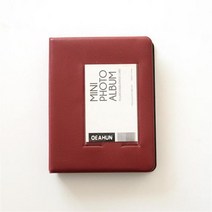 RYRA-64 포켓 미니 즉석 폴라로이드 사진 앨범 케이스 인스탁스 필름 7s 8 25 50s 90, 01 3 inch red