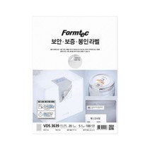 폼텍 VDS-3639 보안 라벨지 VOID 5매 38mm 원형