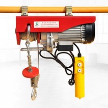 전동 호이스트 미니 도르레 크레인 리프트 윈치, PA200-20미터 로프(무료 4개 세트)