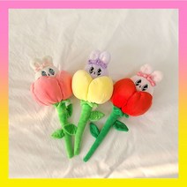 달토끼샵 에스더버니 꽃 장미 한송이 35cm 졸업식 입학식 꽃다발 인형, 핑크