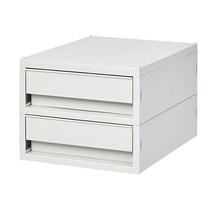 일상잡화점 플라스틱 서랍 소품 정리함 1단 2단 3단, 999개, 미니서랍 중형 2단