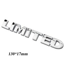 자동차엠블럼 3D 메탈 4x4 로고 엠블럼 자동차 지프 컴퍼스 랭글러 XJ 오프로드 그랜드 체로키 4X4 스티커-33, 4.Limited Silver - Metal