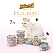 프린세스 고양이 주식캔 70g, 치킨&새우 70g x 7개