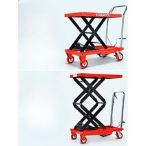 유압 이동 핸드 리프트 대차 핸드리프트 이동식 작업대 수동 받침대리프트장비 카트, SplitCylinder하중500KG상승1.5미터
