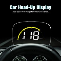 OBD GPS 듀얼 모드 자동차 HUD 헤드 업 디스플레이 속도 전압 수온 프로젝터 보안 알람 전자 액세서리