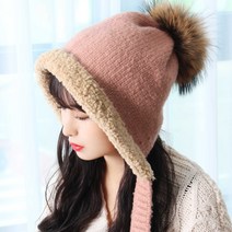제이이쁜너 여자겨울모자 방울모자 귀달이모자 스키모자 여성 데일리 모자