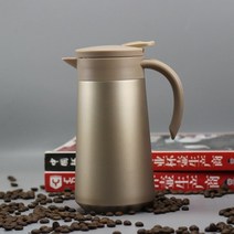 보온 보냉 주전자 800ml 이중 벽 진공 플라스크 스테인레스 스틸 열 절연 냄비 커피 차 병, 03, 0.8리터