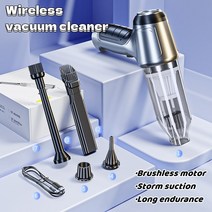 브러시리스 모터 무선 진공 청소기 다기능 송풍기 강력한 흡입 차량 핸드헬드 매우, Basic Grey