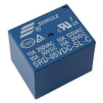 5V 10A C접점 5핀 릴레이 SRD-05VDC-SL-C, 1개