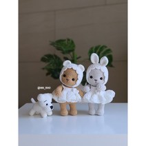 아기곰이랑토끼(White) [엠케이로 코바늘인형 도안]