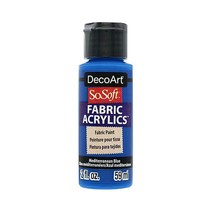 공예몰 데코아트 소소프트 패브릭물감 2oz 25 Mediterranean Blue