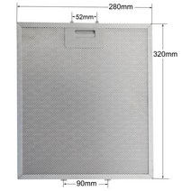 00363095 쿠커 후드 필터 320x280mm 레인지 그리스 주방 추출기 알루미늄-32 cm 28 Bosch Siemens