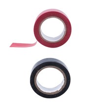 2 PCS 19mmx10m 오리 덕트 방수 테이프 레드 & 블랙, 하나, 레드 블랙