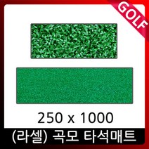 투톤직모 골프타석매트 250x1000 아이언매트 스윙연습