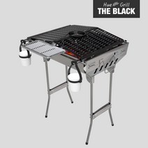 그을음 없는 캠핑용 숯불 바베큐 그릴 휴그릴 더블랙 HS-3640, 전용화로 Z-11