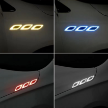 이지룸 야간 고휘도 리플렉터 반사스티커 휀다 휀더 측면 사이드 반사필름, 카본옐로우 6P, 6개