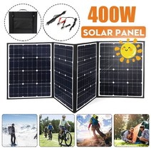 태양광 패널 파워 뱅크 18v 400w dc 전지 배터리 충전기 usb 전지 키트 광, 40A 컨트롤러 포함