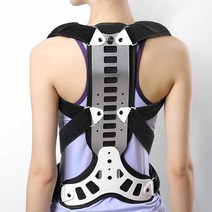 바른자세밴드 거북목 방지 허리교정기 어깨 자세 교정, CO-29 실버 M