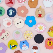 리노앤코 귀여운 핸드폰 그립톡 하트 곰돌이 강아지 아이폰 스마트톡 핑거그립 손잡이 팝톡 제작, 튜브밀크마우스