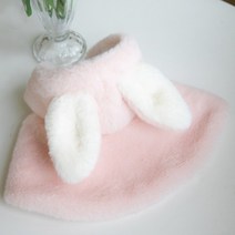 리치독스 강아지망토 겨울옷 망토 고양이 토끼망토, 핑크