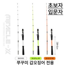 선상 쭈꾸미 낚시대 170 갑오징어 광어 우럭 EVA 손잡이 입문자 초보자 추천, 화이트