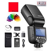[국내 정규 대리점] Godox Ving V860IIIC V860III CANON 캐논 대응 76Ws GN60 카메라 플래시 2.4G 18000s HSS TTL 일본어 설명서크로스 첨부세트품