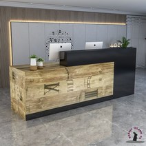 카운터 테이블 인포메이션 안내 데스크 식당 매장 카페 계산대 포스대, 200x60x100cm, W