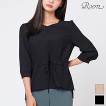 로엠 허리 스트링 블라우스 7부 RMBL949RQ3