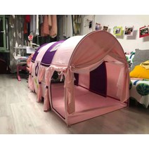 2층침대 난방텐트 벙커침대 텐트 이케아 여자 아이방 꾸미기 캐릭터 텐트 헬로키티, J