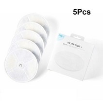 고양기 개 급수기 Petkit 활성탄 필터 LED 자동 물 디스펜서 마시는 분수 고양이 새끼 고양이 애완, 5pcs 물 필터, 협동사