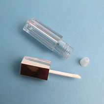 립글로즈 케이스 용기 공병 투명 여행 출장 휴대용 덜어쓰기 DIY 화장품 만들기 핸드메이드 립밤 고체향수 셀프 재료 도구 수제 키트 간편 보관 메이크업 리필 휴대용 은색