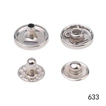 불박기 가죽 공예 불박 도장 기계 제작 인쇄 LMDZ-20 50Pcs 스냅 패스너 10mm 12mm 15mm 금속 단추 프레스 스터드 스냅 천 핸드백 청바지, Silver 633