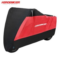 HEROBIKER-오토바이커버 올 시즌 방수 방진 UV 보호 야외 모토 스쿠터 모토바이크 레인 커버, CHINA, 3XL for 2201-2300mm_MCZ002-RD